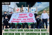 HBB İTFAİYE DAİRE BAŞKANI ÇİÇEK HAYAT KURTARAN EKİBİ TRT ÇUKUROVA’DA TANITTI