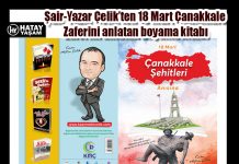 Şair-Yazar Çelik’ten 18 Mart Çanakkale Zaferini anlatan boyama kitabı