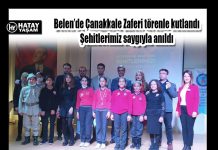 Belen’de Çanakkale Zaferi törenle kutlandı Şehitlerimiz saygıyla anıldı