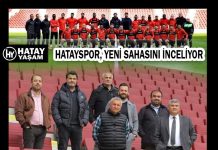 HATAYSPOR, YENİ SAHASINI İNCELİYOR