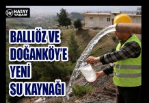BALLIÖZ VE DOĞANKÖY’E YENİ SU KAYNAĞI