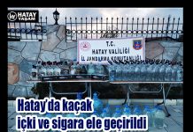 Hatay’da kaçak içki ve sigara ele geçirildi