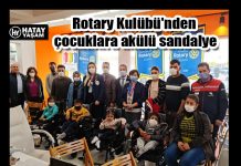 Rotary Kulübü’nden çocuklara akülü sandalye