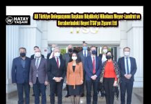 AB Türkiye Delegasyonu Başkanı Büyükelçi Nikolaus Meyer-Landrut ve Beraberindeki Heyet İTSO’yu Ziyaret Etti