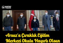 Arsuz’a Çıraklık Eğitim Merkezi Okulu Hayırlı Olsun