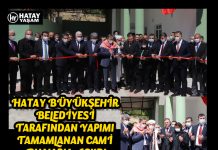HATAY BÜYÜKŞEHİR BELEDİYESİ TARAFINDAN YAPIMI TAMAMLANAN CAMİ DUALARLA AÇILDI