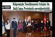 Bölgemizde Tescillenecek Ürünler ile İlgili İmza Protokolü gerçekleştirildi