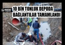 10 BİN TONLUK DEPODA BAĞLANTILAR TAMAMLANDI