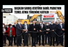BAŞKAN SAVAŞ ATATÜRK SAHİL PARKI’NIN TEMEL ATMA TÖRENİNE KATILDI