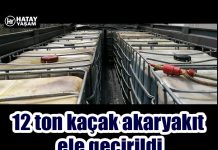 12 ton kaçak akaryakıt ele geçirildi