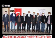 ABA-DER’DEN KAYMAKAM YÖNDEN’E NEZAKET ZİYARETİ