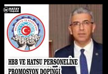 HBB VE HATSU PERSONELİNE PROMOSYON DOPİNGİ