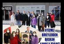 OTİZMLİ BİREYLERDEN BAŞKAN SAVAŞ’A ZİYARET