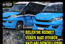 BELEN’DE HİZMET VEREN BAZI OTOBÜS HATLARI GÜNCELLENDİ