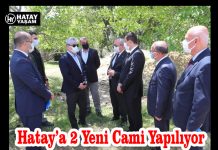 Hatay’a 2 Yeni Cami Yapılıyor