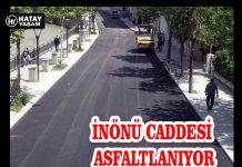 İNÖNÜ CADDESİ ASFALTLANIYOR