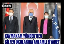 KAYMAKAM YÖNDEN’DEN BİLFEN OKULARINA ANLAMLI ZİYARET