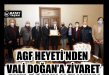 AGF HEYETİ’NDEN VALİ DOĞAN’A ZİYARET