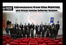 Kahramanmaraş Orman Bölge Müdürlüğü yeni Orman İşletme Şeflerine Seminer…