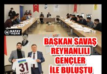 BAŞKAN SAVAŞ REYHANLILI GENÇLER İLE BULUŞTU