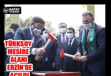 TÜRKSOY MESİRE ALANI ERZİN’DE AÇILDI