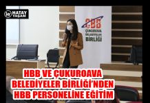 HBB VE ÇUKUROAVA BELEDİYELER BİRLİĞİ’NDEN HBB PERSONELİNE EĞİTİM