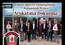 Hatay Barosu Avukatlarından Farkındalık Projesi “Avukatıma Dokunma!”