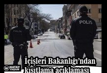 İçişleri Bakanlığı’ndan kısıtlama açıklaması