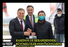 KASEİNOV VE BERABERİNDEKİ BÜYÜKELÇİLER EXPO ALANLARINI ZİYARET ETTİ