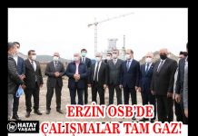 ERZİN OSB’DE ÇALIŞMALAR TAM GAZ!