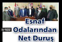 Esnaf Odalarından Net Duruş
