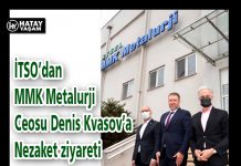 İTSO’dan MMK Metalurji Ceosu Denis Kvasov’a Nezaket ziyareti