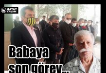 Babaya son görev…