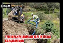 YENİ MESKENLERİN ALTYAPI İHTİYACI KARŞILANIYOR