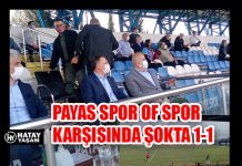 PAYAS SPOR OF SPOR KARŞISINDA ŞOKTA 1-1
