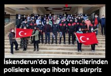 İskenderun’da lise öğrencilerinden polislere kavga ihbarı ile sürpriz