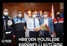 HBB’DEN POLİSLERE KARANFİLLİ KUTLAMA
