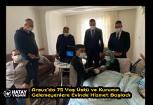Arsuz’da 75 Yaş Üstü ve Kuruma Gelemeyenlere Evinde Hizmet Başladı