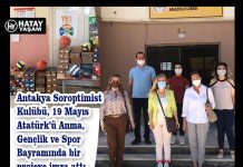 Antakya Soroptimist Kulübü, 19 Mayıs Atatürk’ü Anma, Gençlik ve Spor Bayramında bir projeye imza attı