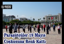 Paraşütçüler 19 Mayıs Coşkusuna Renk Kattı