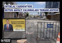 İSTİKLAL CADDESİ’NDE BETON ASFALT ÇALIŞMALARI TAMAMLANIYOR
