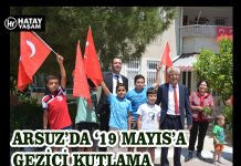 ARSUZ’DA ‘19 MAYIS’A GEZİCİ KUTLAMA