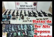 Hatay’da Yer Altı Deposu Bulundu