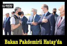Bakan Pakdemirli Hatay’da