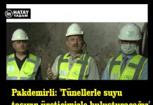 Pakdemirli: ‘Tünellerle suyu taşıyıp üreticimizle buluşturacağız’