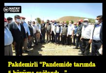 Pakdemirli “Pandemide tarımda 5 büyüme sağlandı…”