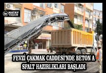 FEVZİ ÇAKMAK CADDESİ’NDE BETON ASFALT HAZIRLIKLARI BAŞLADI