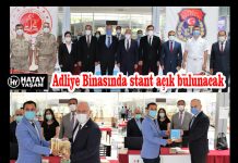 Adliye Binasında stant açık bulunacak