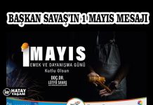 BAŞKAN SAVAŞ’IN 1 MAYIS MESAJI