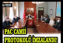 PAC CAMİİ PROTOKOLÜ İMZALANDI!